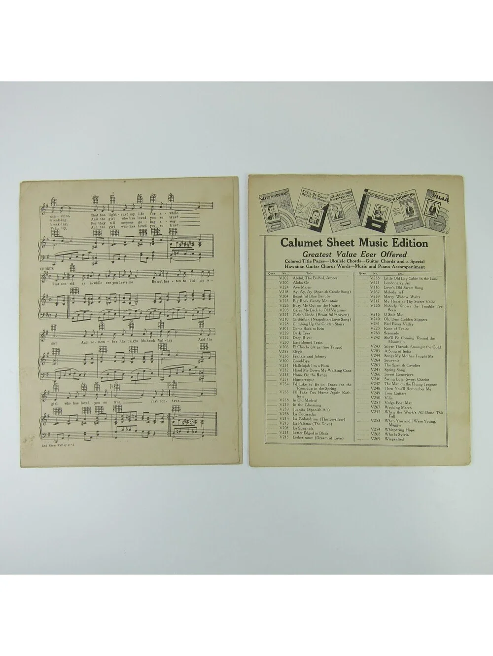 Sheet Music Red River Valley Western Film Cowboy Gene Autry Vintage 1935